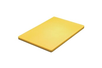 planche à découper (l)450 x (p)300 x (h)20 mm, polyéthylène jaune