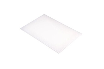planche à découper (l)600 x (p)450 x (h)12 mm, en polyéthylène blanc