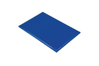 planche à découper (l)600 x (p)450 x (h)25 mm, en polyéthylène bleu