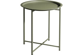 table ronde 46,2x52,5 cm vert clair mat