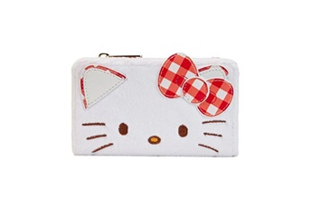 lf sanrio hello kitty gingham cosplay flap wallet
