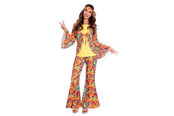 déguisement hippie orange femme - m - orange - 9907005