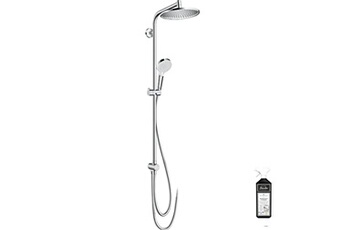 Robinet de salle de bain Hansgrohe Mitigeur lavabo70 bas débit 3,5 l/min  chrome + nettoyant Briochin