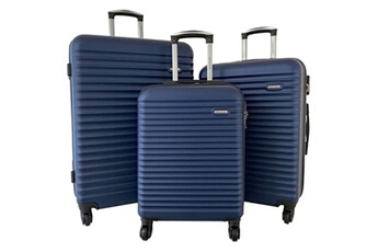 set de 3 valises david jones lot 3 valises rigides dont 1 valise cabine abs marine