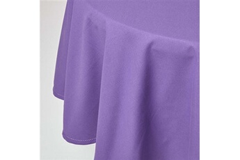 nappe de table homescapes nappe de table ronde en coton unie violet - 178 cm
