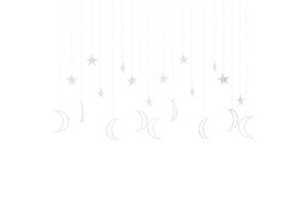 Guirlande lumineuse étoile et lune avec télécommande 345 LED