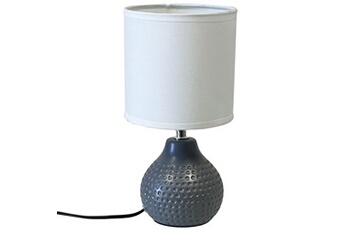lampe en céramique gris foncé 25 cm