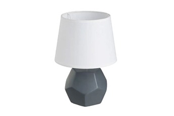 lampe en céramique grise 26 cm