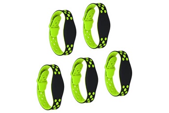 bracelets rfid en silicone imperméables - 5 pièces - 260mm vert