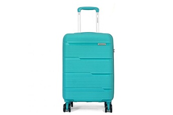 valise cabine passe-partout rigide pete tsa 54.8cm bleu turquoise