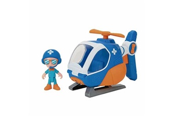 hélicoptère blippi figurine bleu orange