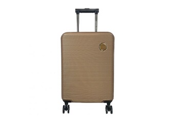 valise cabine passe-partout rigide abs tsa 52.50cm champagne