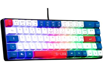 The G-Lab Pad Rubidium - Tapis de Souris Gaming RGB - Tapis de Souris Gamer  XXL - Rétroéclairage LED - Hydrorésistant - Tissu Haute Précision - Base