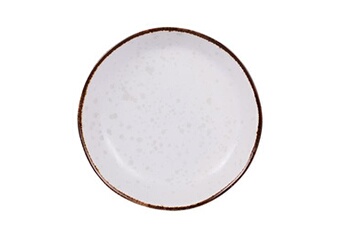 Lot de 6 assiettes creuses porcelaine blanche - D 23,5 cm - Tivoli