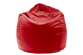 pouf poire - rouge scarlet 14200v-50
