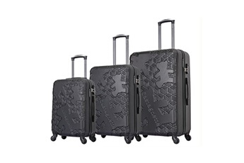ensemble de 3 valises à roulettes noir ll-t521 black
