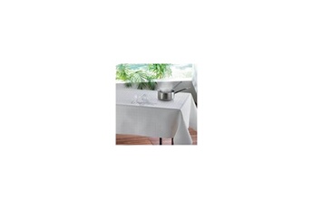 nappe - protège table- rectangle - 140 x 190 cm - blanc blanc