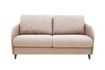 Danae - canapé d'angle droit - 4 places - convertible couchage quotidien -  matelas 12 cm - en tissu