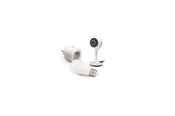 Starter Kit Connect Smart Home - Caméra Interieure, Ampoule et Prise connectée Alexa et Google Assistant