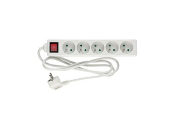 Rallonge électrique Multiprises 4 prises avec 2 entrées USB Maclean blanc.  - Électricité et domotique - Achat & prix