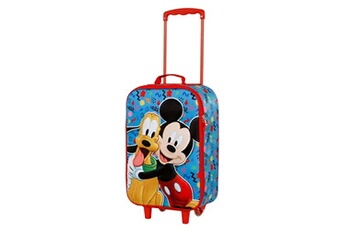valise trolley soft 3d - disney mickey mouse mates - bleu - taille unique