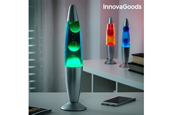 lampe à poser innovagoods lampe de lave magma vert