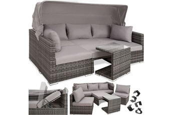 Canapé de jardin SAINT MARIN modulable - gris