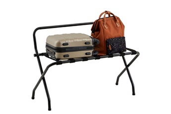 porte-valise valise en métal noir, support-bagages accessoire de chambre hôtel pour sac de voyage et valise