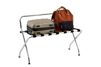 porte-valise valise en métal chromé, support-bagages accessoire de chambre hôtel pour sac de voyage et valise