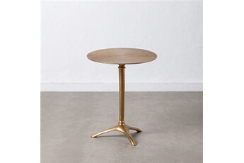 table d'appoint 47,5 x 47,5 x 57 cm doré aluminium