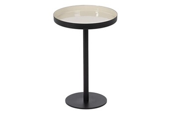 table d'appoint noir taupe fer 30 x 30 x 44 cm