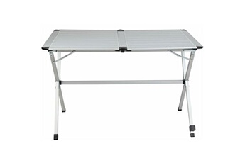 table pliante gap less aluminium 6 personnes grise