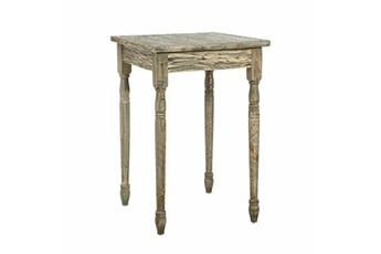 table d'appoint naturel gris bois 60 x 60 x 90 cm