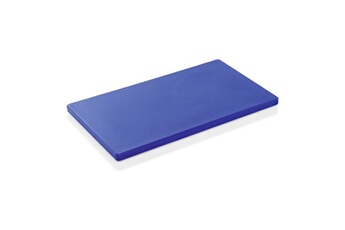 planche à découper haccp en polyathylane bleu l 500 mm l 300 mm h 20 mm
