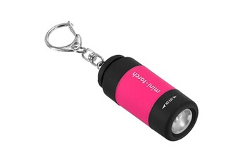 patikil 2.1 mini rechargeable led porte-clés lampe poche, edc torche, lumineux rose