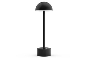 lampe de chevet sans fil led, contrôle tactile, température de couleur ajustable, lampe de table led, noir