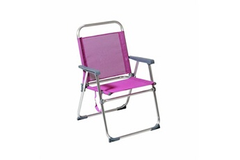 chaise de plage 22 mm pourpre aluminium 52 x 56 x 80 cm 52 x 56 x 80 cm