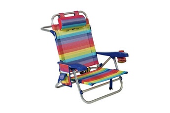 chaise de plage textiline multicouleur