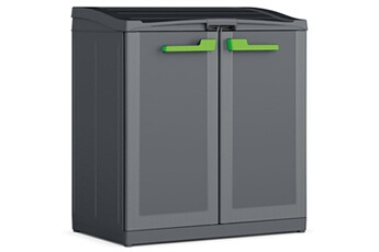 armoire de bureau keter armoire de recyclage moby compact recycling system gris graphite