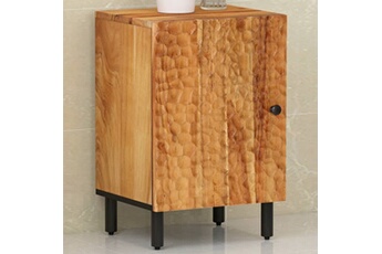 armoire de salle de bain 38x33x58 cm bois massif d'acacia