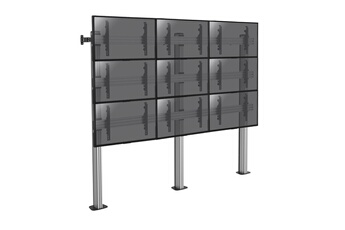 supports pro modular sol 031-2900K3 Support sur pieds mur d'images 9 écrans TV 45''-50'' - A visser