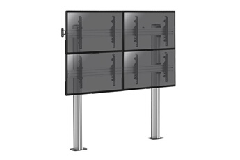 supports pro modular sol 031-2400K3 Support sur pieds mur d' images pour 4 écrans TV 45''-55'' - Hauteur 175cm - A visser