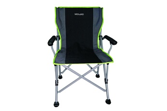 chaise easylife pieds larges réglables pliable camping car grisvert