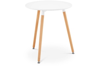 table - plateau rond - ø 60 cm - coloris blanc
