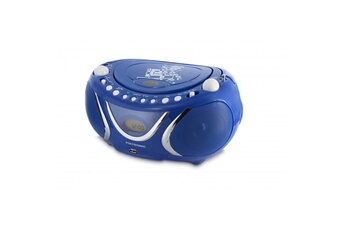 Metronic 477132 Lecteur CD Square MP3 avec port USB, FM - bleu foncé