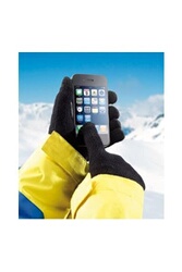 Gants Homme tactiles pour ALCATEL 3C Smartphone Taille M 3 doigts Hiver  (NOIR) - Gant pour écran tactile - Achat & prix