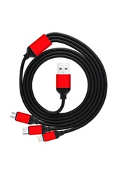 Câble USB AVIZAR USB 1m Triple Embouts