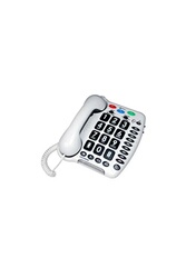 GEEMARC Téléphone fixe grosses touches sénior AMPLIPOWER 40 - Blanc -  Cdiscount Téléphonie