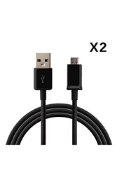 Phonillico - Lot 2 Cables USB Chargeur Blanc pour Apple iPhone 4 / 4S / 3G  / 3GS [Phonillico®] - Câble USB - Rue du Commerce