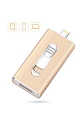 Clé USB Moweek Cle USB iPhone / iPad 64 Go 3.0 Modèle Agréé MFI (Disponible  en 8 Go, 16 Go, 32 Go, 64 Go, 128 Go) Or